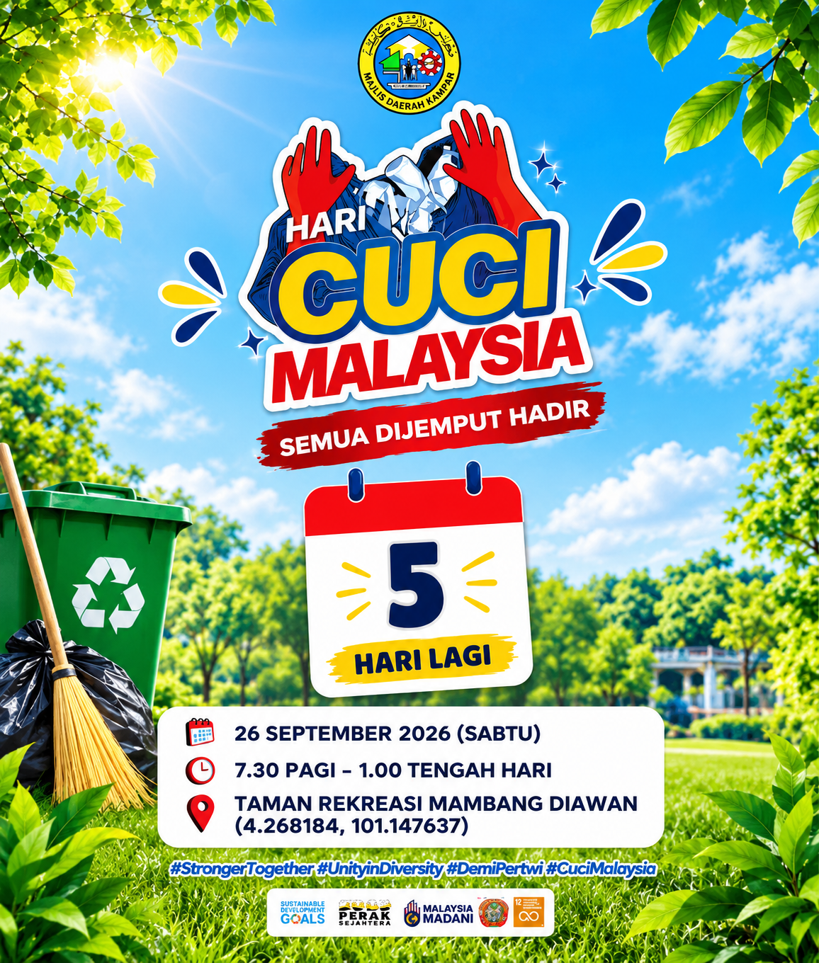 5 HARI LAGI: HARI CUCI MALAYSIA 2026