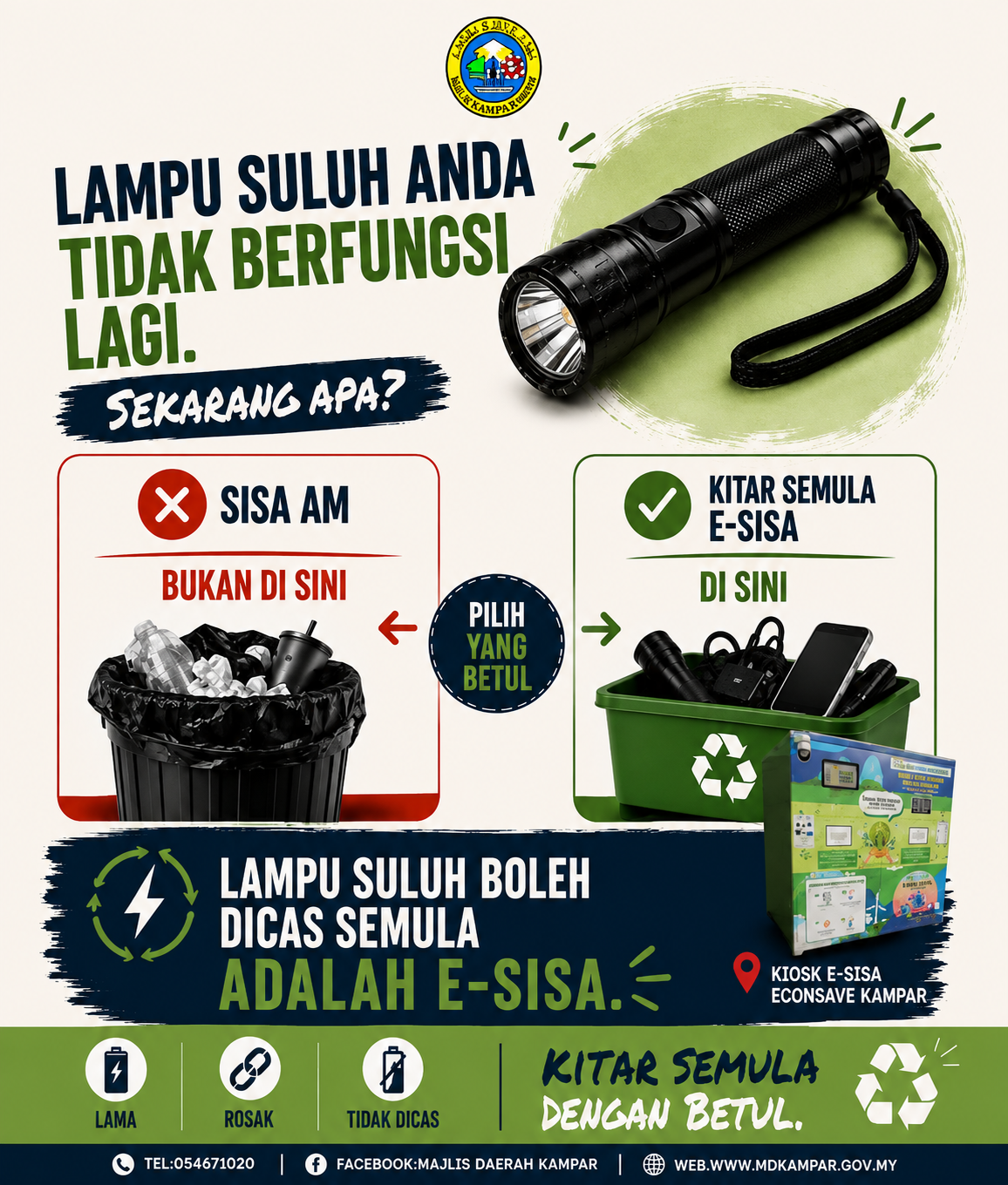 ♻️ LAMPU SULUH ROSAK? JANGAN BUANG KE TONG SAMPAH BIASA! 🔦