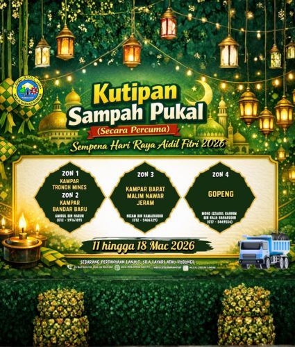 KUTIPAN SISA PUKAL (SECARA PERCUMA) SEMPENA PERAYAAN HARI RAYA AIDILFITRI TAHUN 2026