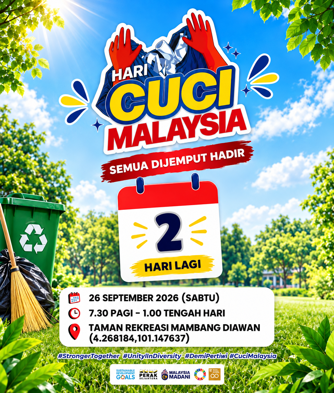 2 HARI LAGI: HARI CUCI MALAYSIA 2026
