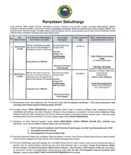 KENYATAAN TAWARAN SEBUT HARGA 28.10.2026