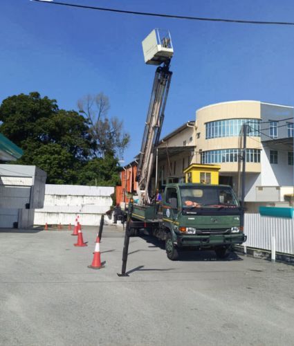 PEMERIKSAAN JENTERA (SKYLIFT) BAGI PEMBAHARUAN SIJIL MESIN ANGKAT OLEH JABATAN KESELAMATAN DAN KESIHATAN PEKERJAAN (JKKP) NEGERI PERAK
