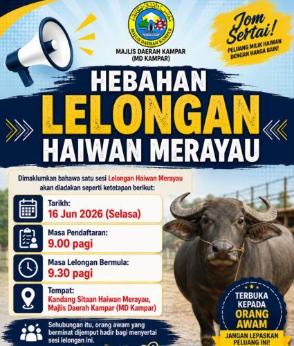 HEBAHAN LELONGAN HAIWAN MERAYAU 15.6.2026