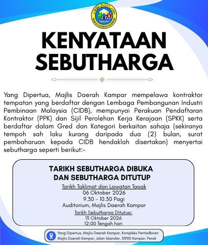 KENYATAAN SEBUTHARGA  6.10.2026