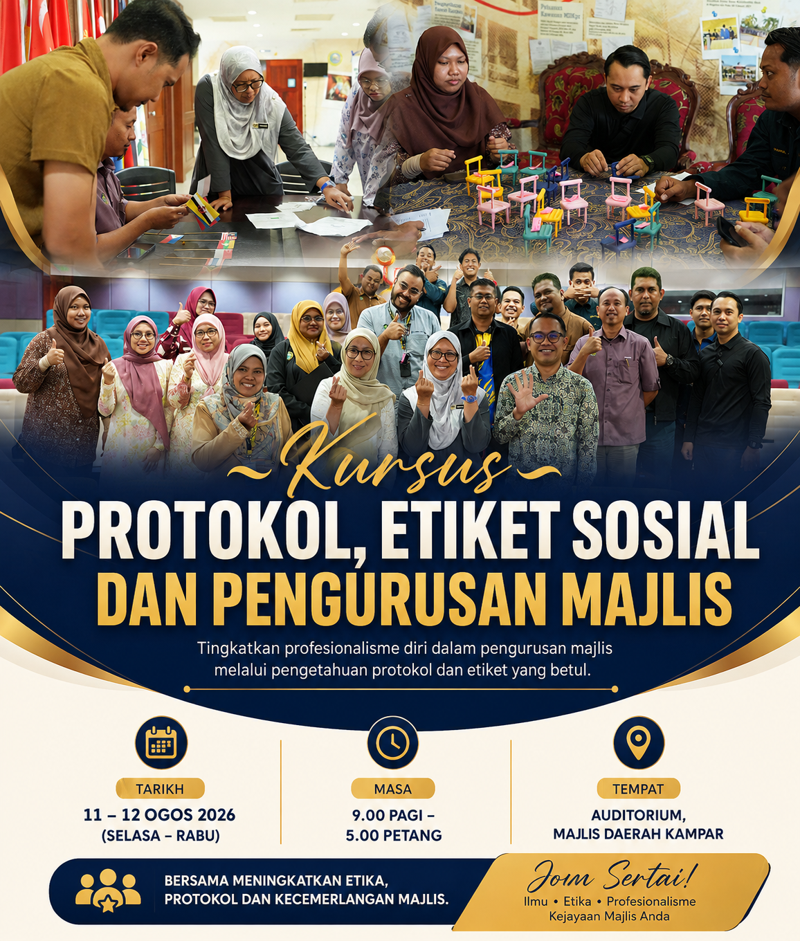 KURSUS PROTOKOL, ETIKET SOSIAL DAN PENGURUSAN MAJLIS