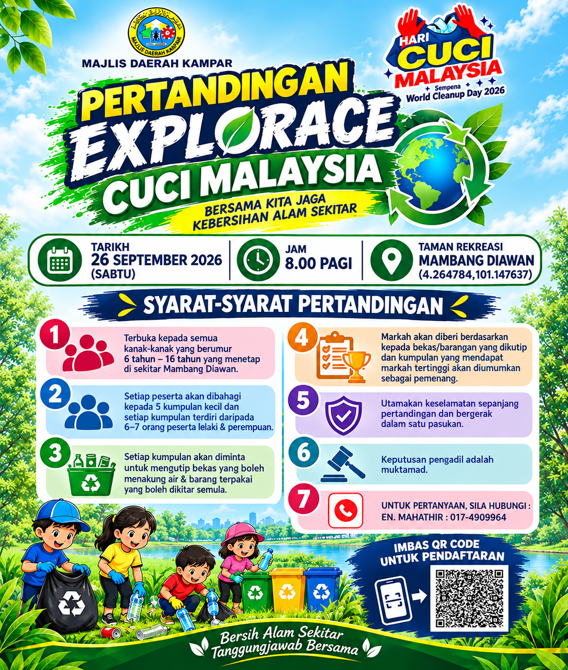 PERTANDINGAN EXPLORACE HARI CUCI MALAYSIA 2026